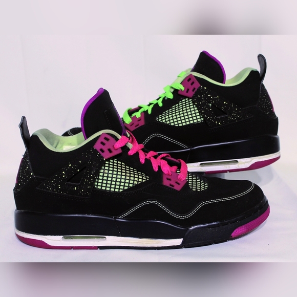 Nike Air Jordan 4 Retro GS "Fuchsia," cir. 2015, 8.5Y (10.5 women's) - Picture 8 of 16